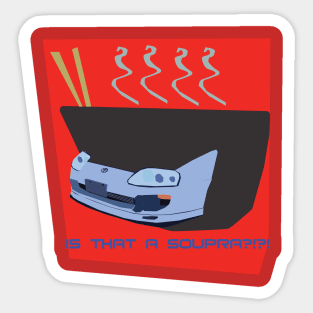 Toyota Supra Soup Sticker